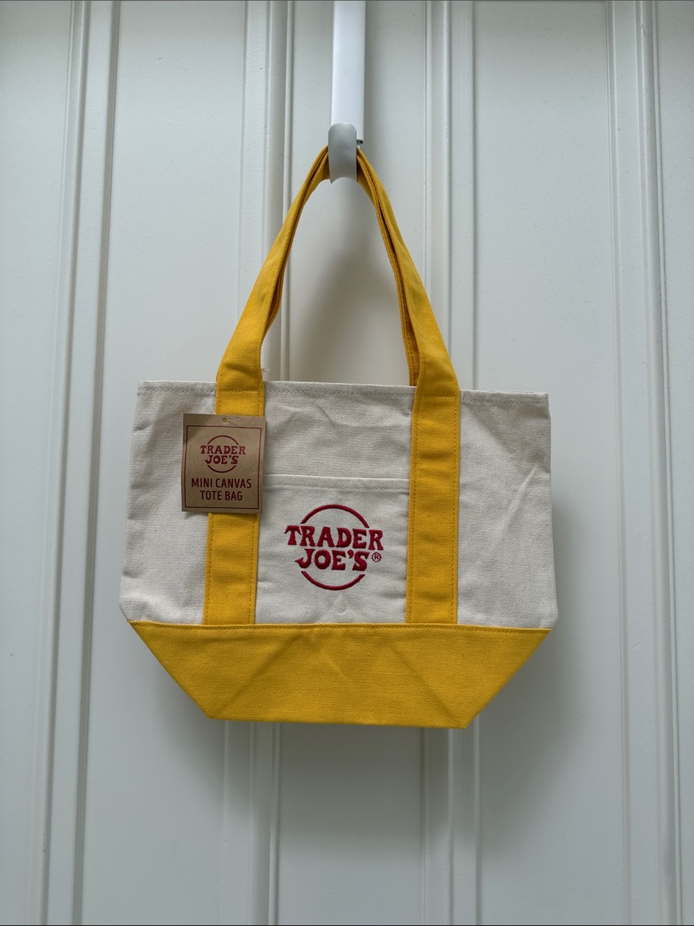 Trader Joe’s Yellow Mini Canvas Tote Bag